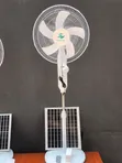 Aiwa Solar Rechargeable Fan with Remote, Bulb & Panel - 1
