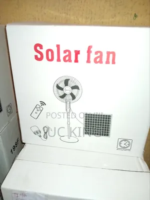 Aiwa Solar Rechargeable Fan with Remote, Bulb & Panel