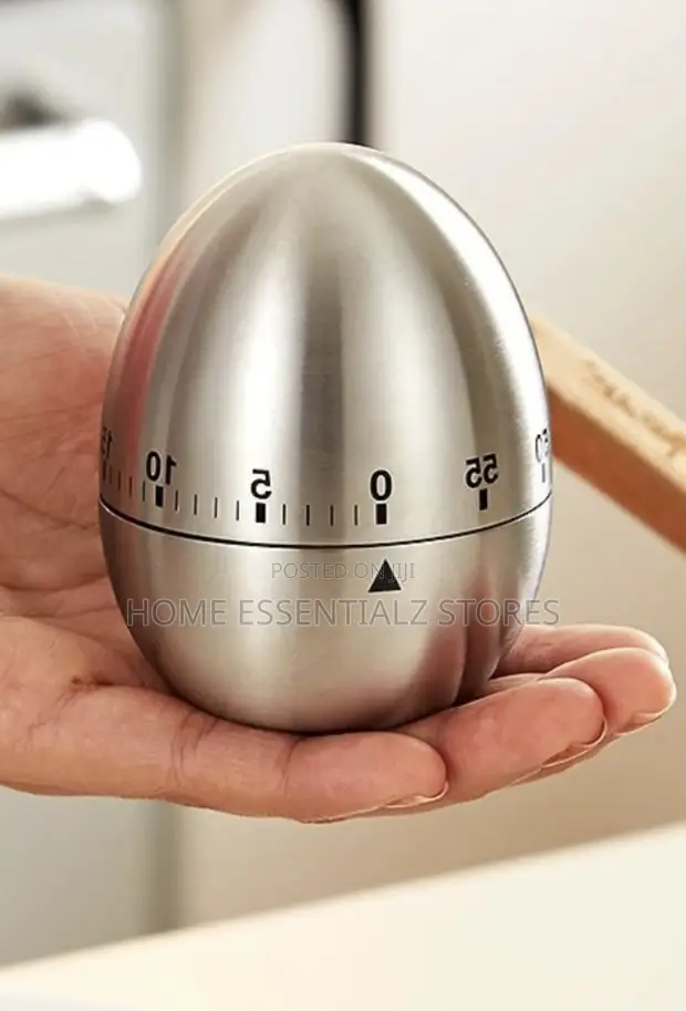 Stainless Steel Egg Kitchen Timer - Mintuna 60 Mechanical - 1