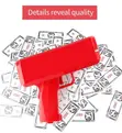 Money Gun Sprayer with Dummy Currency Notes - 2