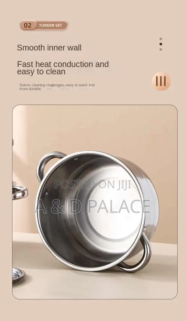 5-in-1 Bakin Karfe Mai Girma don Miyar Miyau (18-26cm) - 1