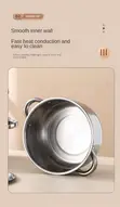 5-in-1 Bakin Karfe Mai Girma don Miyar Miyau (18-26cm) - 1