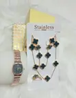 VCA Complete Jewelry Set with Wristwatch | Elegant Women Combo - 1