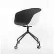 Modern Rolling Swivel Bucket Chairs - Ergonomic Curve - 4