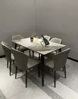Brand New 6-Seater Dark Gray Dining Table Set - 2