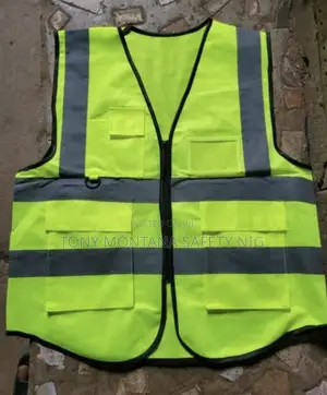 Executive Reflective Safety Vest tare da Zipper da Aljihu