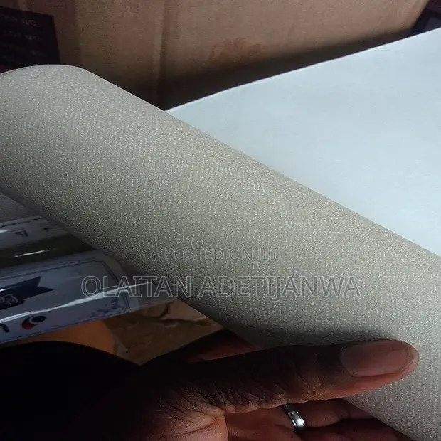 Beige Matte Textured Wallpaper - 1