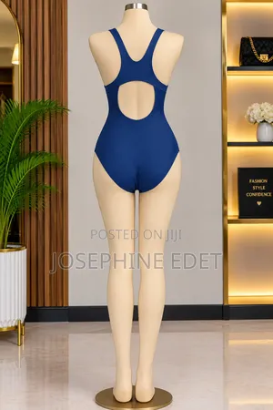 Women's Blue One-Piece Swimsuit - Size XXL