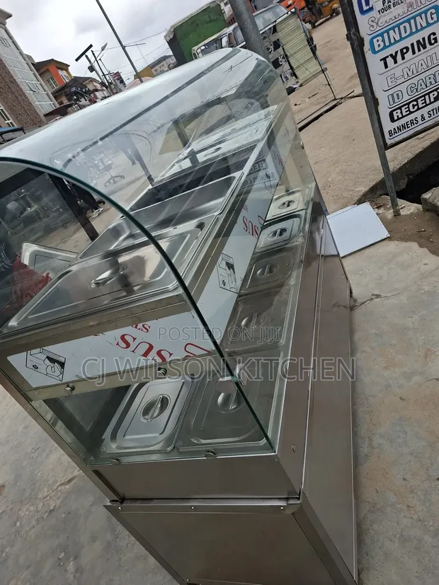 Foreign Food Warmer with Table - 5 Plates - 1