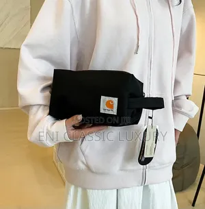 Luxury Carhartt Handbag - Black Genuine Leather