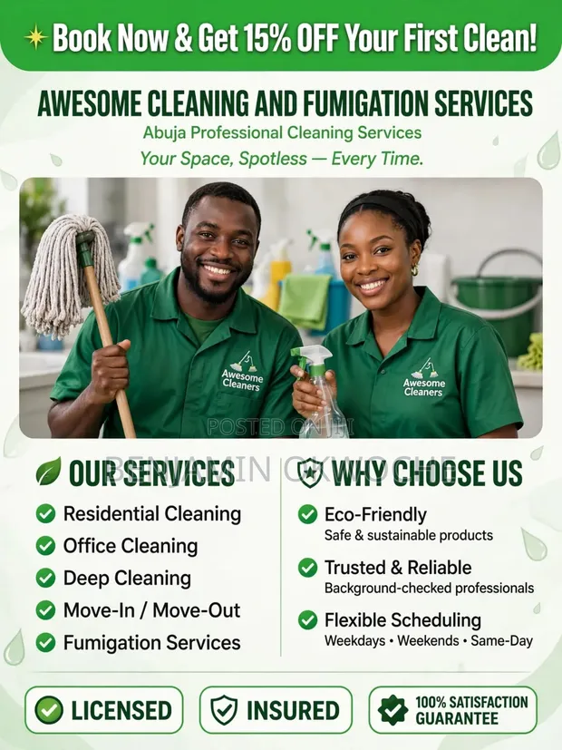 Professional Cleaning and Fumigation Services - 1