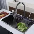 Black Nano Waterfall Kitchen Sink - 2