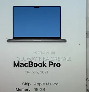 Apple MacBook Pro 2021 M1 Pro 16GB RAM 512GB SSD