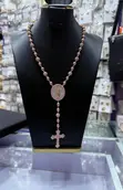 Ice Ball Chain and Pendant with CZ Stones - 1