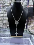 Ice Ball Chain and Pendant with CZ Stones - 2