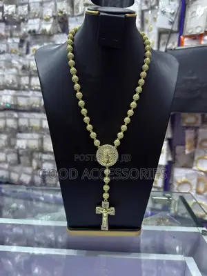 Ice Ball Chain and Pendant with CZ Stones