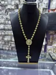 Ice Ball Chain and Pendant with CZ Stones - 3