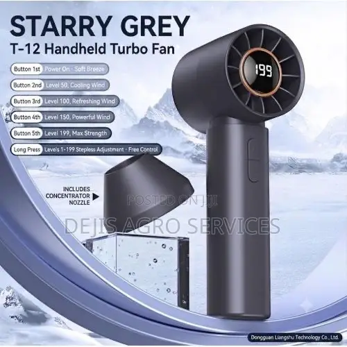 Fan mai caji mai sauri, 13000 RPM - 1