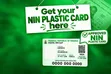 Sabis na Asali na NIN Filastik Card - 2