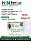 Sabis na Asali na NIN Filastik Card - 3