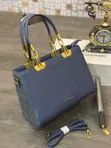 Women's Classic Luxury Leather Handbag - 3