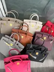 Hermes Leather Bag Mai Girma - 30cm - 4