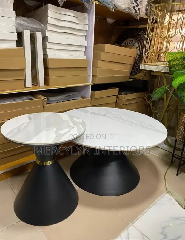 2-in-1 Marble Center Table - 1