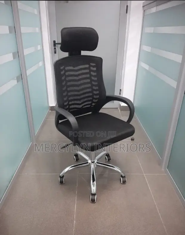 Brand New Mesh Office Chair with Headrest - 1