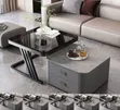Luxury 2-in-1 Nesting Center Coffee Table Set with Storage Drawers - 3