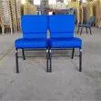 Stackable Banquet Chairs with Gold Metal Frames - 4