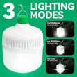 30W Rechargeable LED Bulb, Emergency Lamp - 3