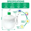 30W Rechargeable LED Bulb, Emergency Lamp - 4