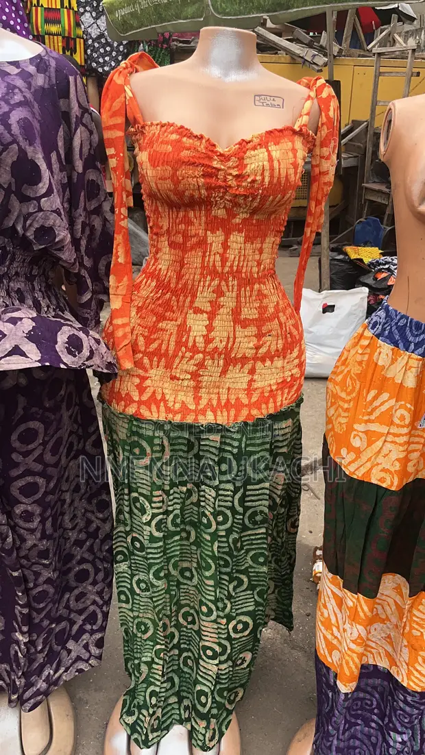 Beautiful Adire Dresses - Women's Classic Style - 1