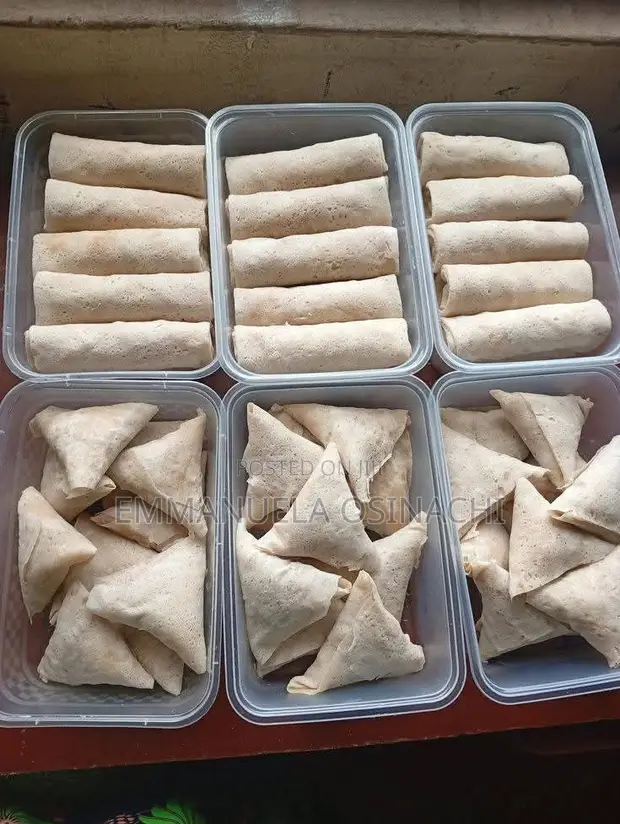Ready to Fry Samosas and Spring Rolls (24 Pieces) - 1