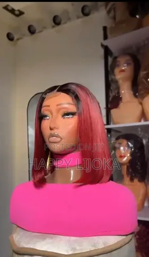 16" Gashashiyar Bob Wig - 100% Gashin Mutum