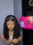 16" SDD French Curl Wig with 5x5 Closure, 200g - 1