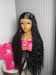 30" SDD Peruvian Signatures Deep Wavy Gashuwa tare da 5x5 Closure (300g) - 3