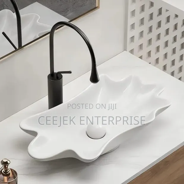 Modern Countertop Wash Basin with Mixer Tap - 1