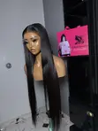 28" SDD Bone Straight Wig with 6x6 Closure, 300g - 2
