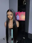 28" SDD Bone Straight Wig with 6x6 Closure, 300g - 3
