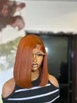 10" SDD Light Cajun Brown Bone Straight Wig with 5x5 Closure - 4