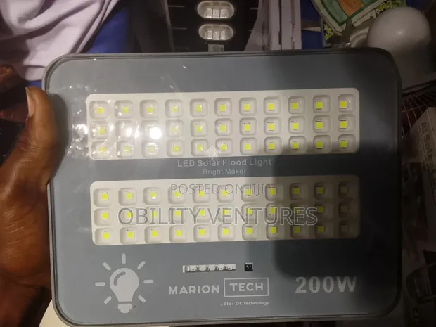 Marion Tech 200W LED Solar Flood Light - 1