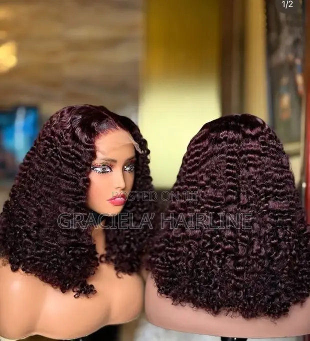 Graciela Pixie Curls Burgundy Hair 16 Inch - 1