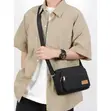 Multi-Layered Canvas Zipper Crossbody Shoulder Messenger Business Bag - 3