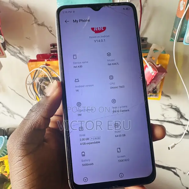Itel A50 128GB Yellow - 1