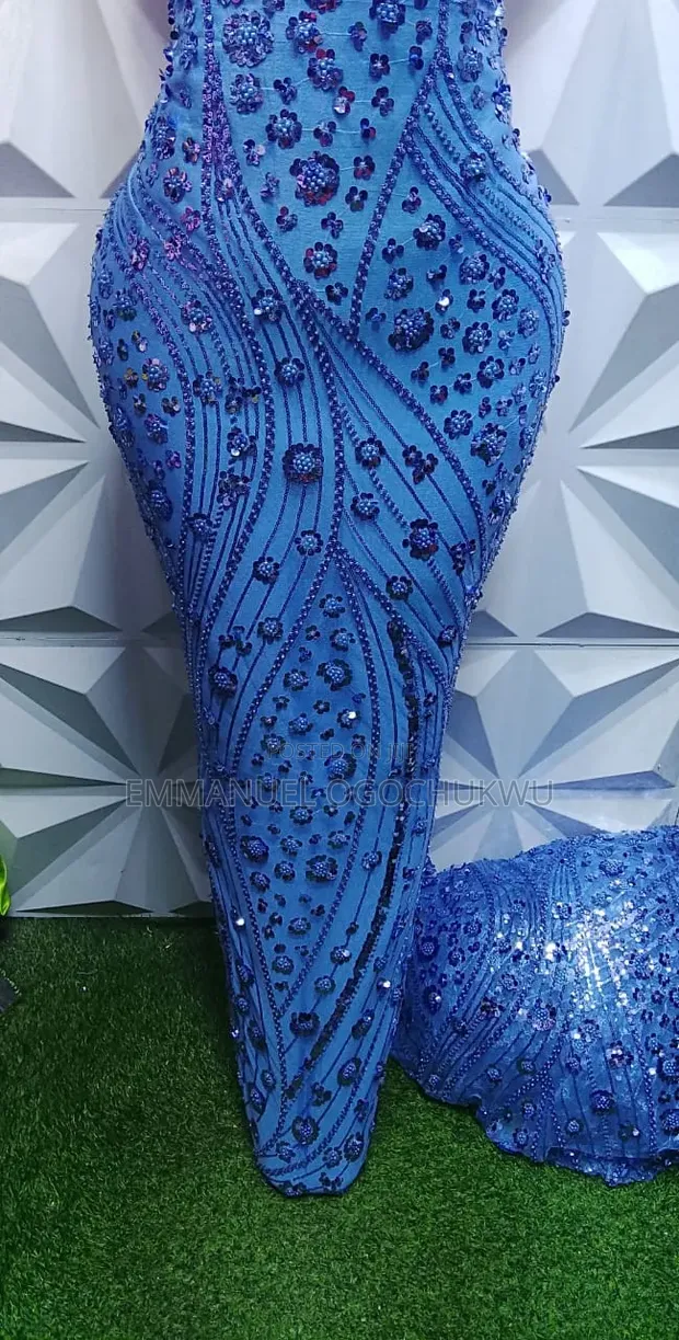 Luxury Beaded Lace Fabric - 1