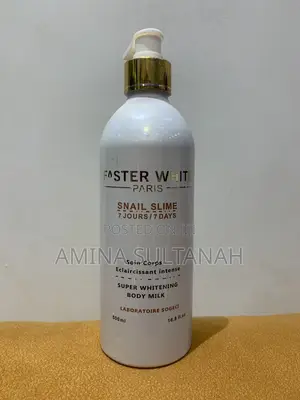 Faster White Paris Snail Slime Body Milk