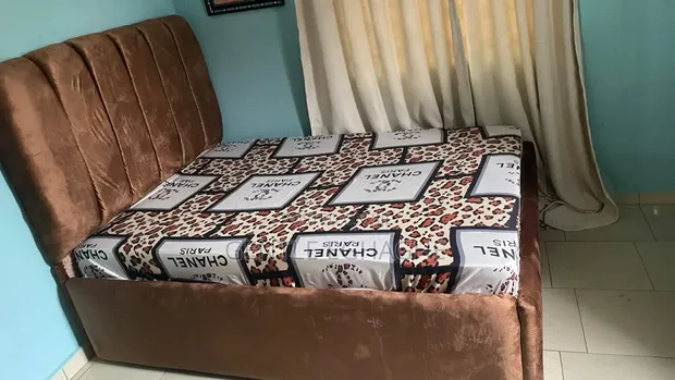 Brown Bed Frame 4x6 - Home Interiors - 1