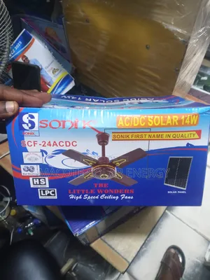 Sonik AC/DC Fan na Rufi Mai Amfani da Hasken Rana