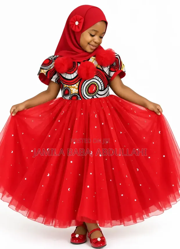 J Brand Girls Red Ball Gown (3-5Y) - 1